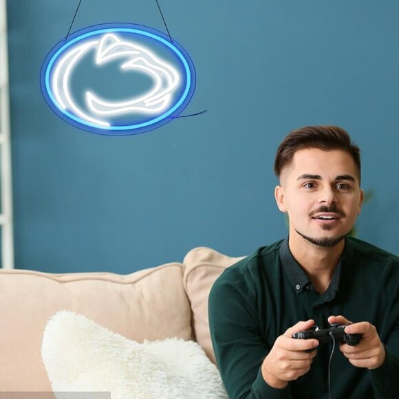 Team Logo Neon Sign Football Decor Sports LED light for Man Cave Studio Wall Art - Picture 2 of 6